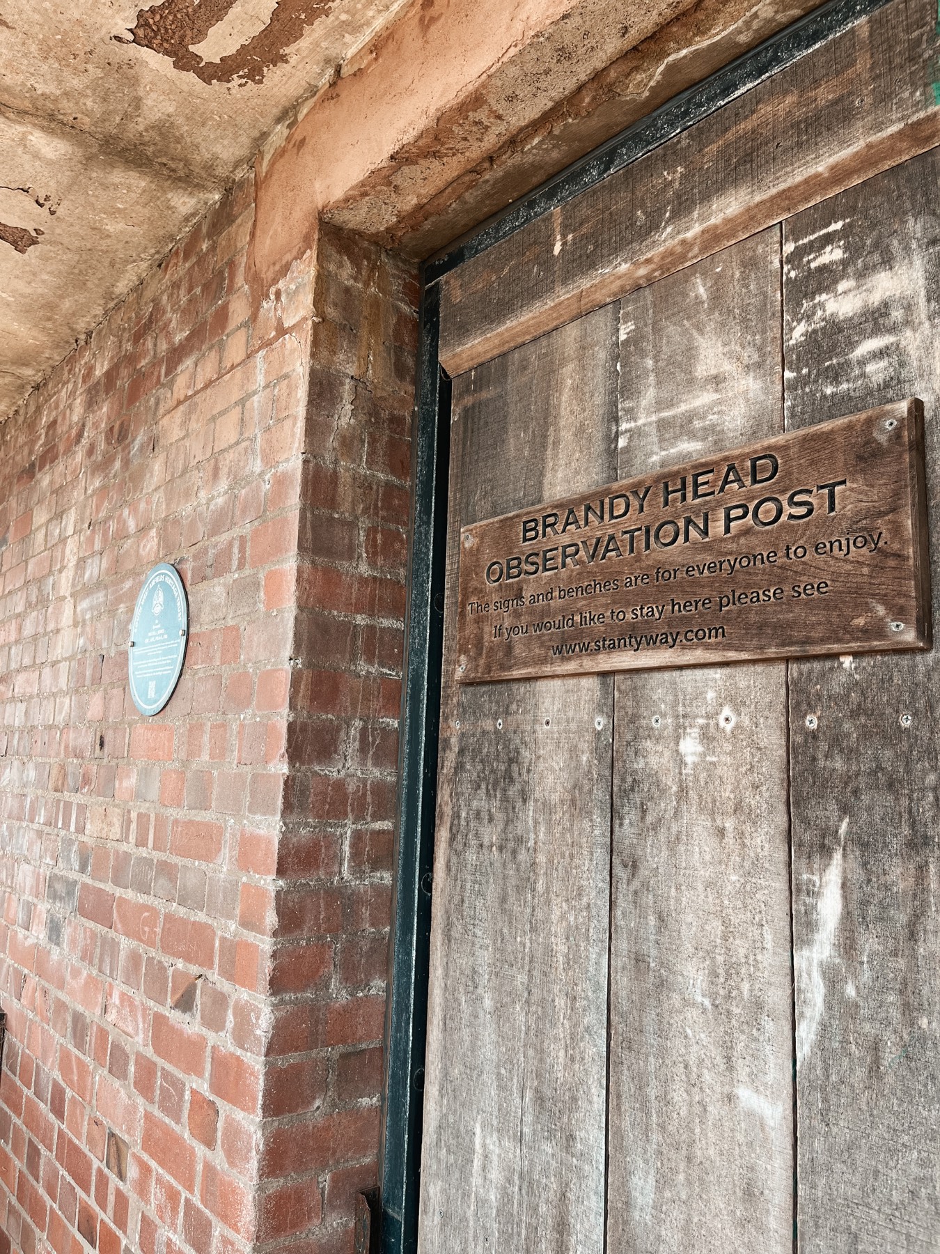 The Brandy Head Observation Post, a Second World War coastal lookout on the South West Coast Path