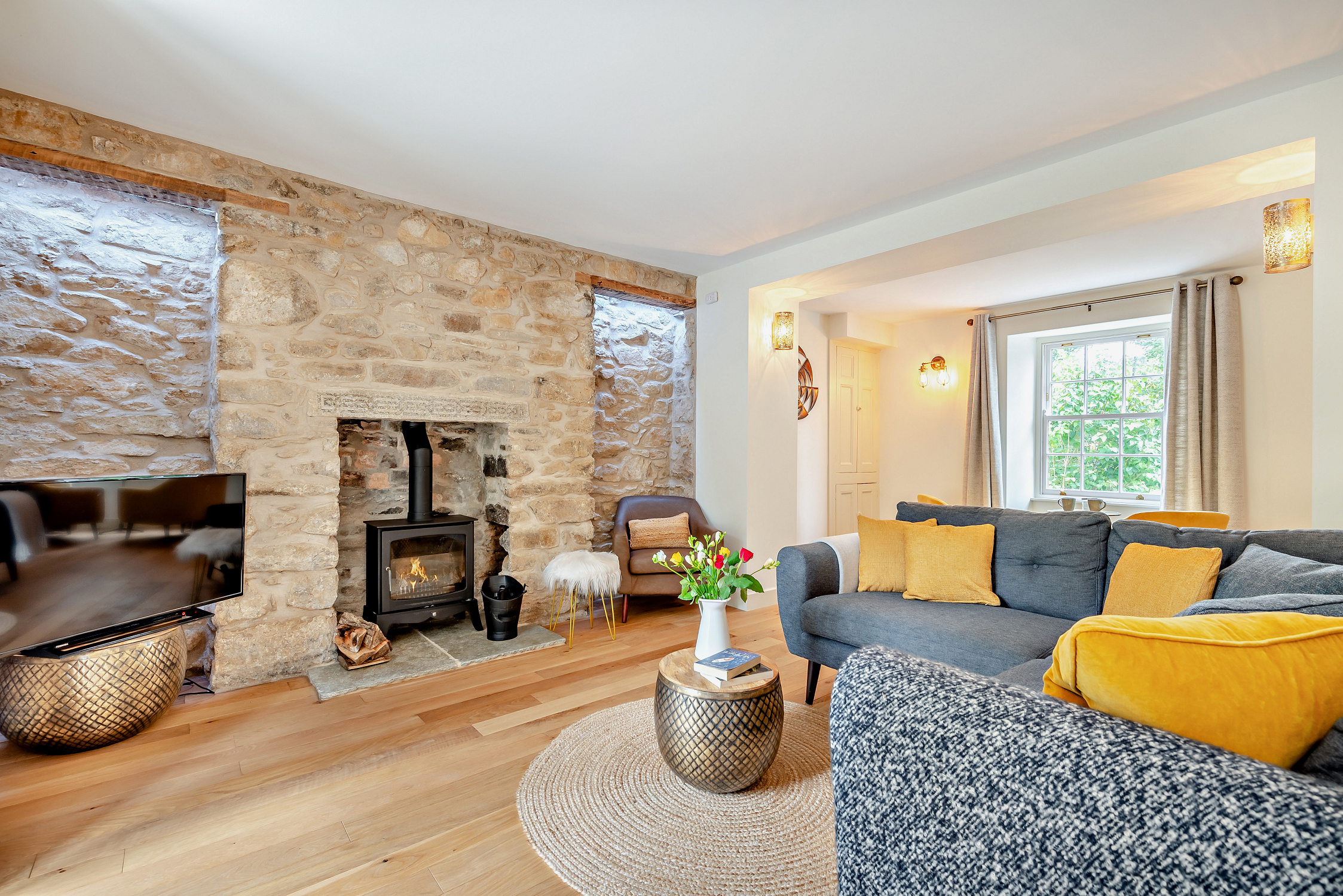 The Falmouth Garden House granite farmhouse, Falmouth Cornwall