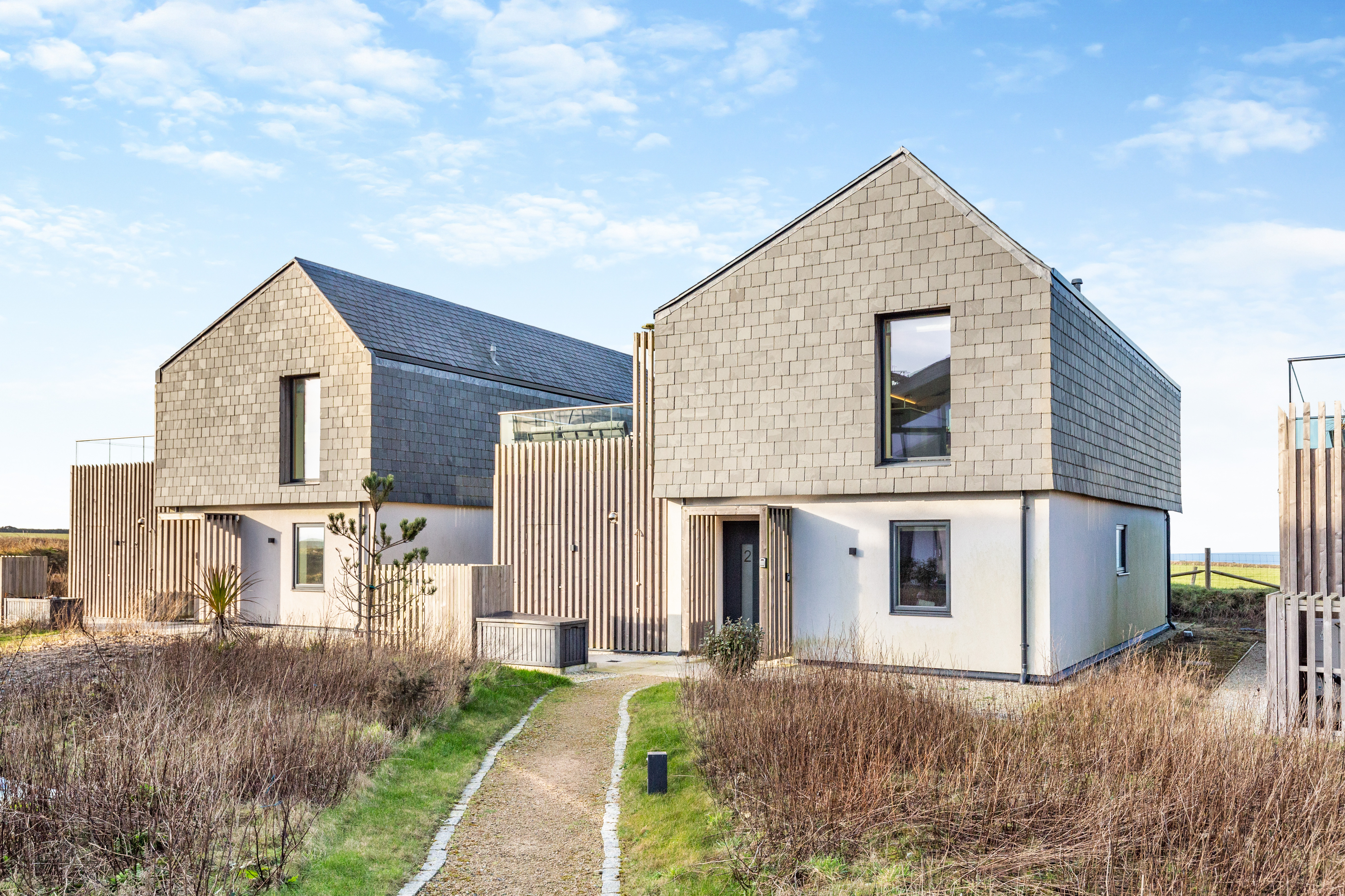 The Mawgan Porth House dog-friendly coastal house exterior, Mawgan Porth Cornwall