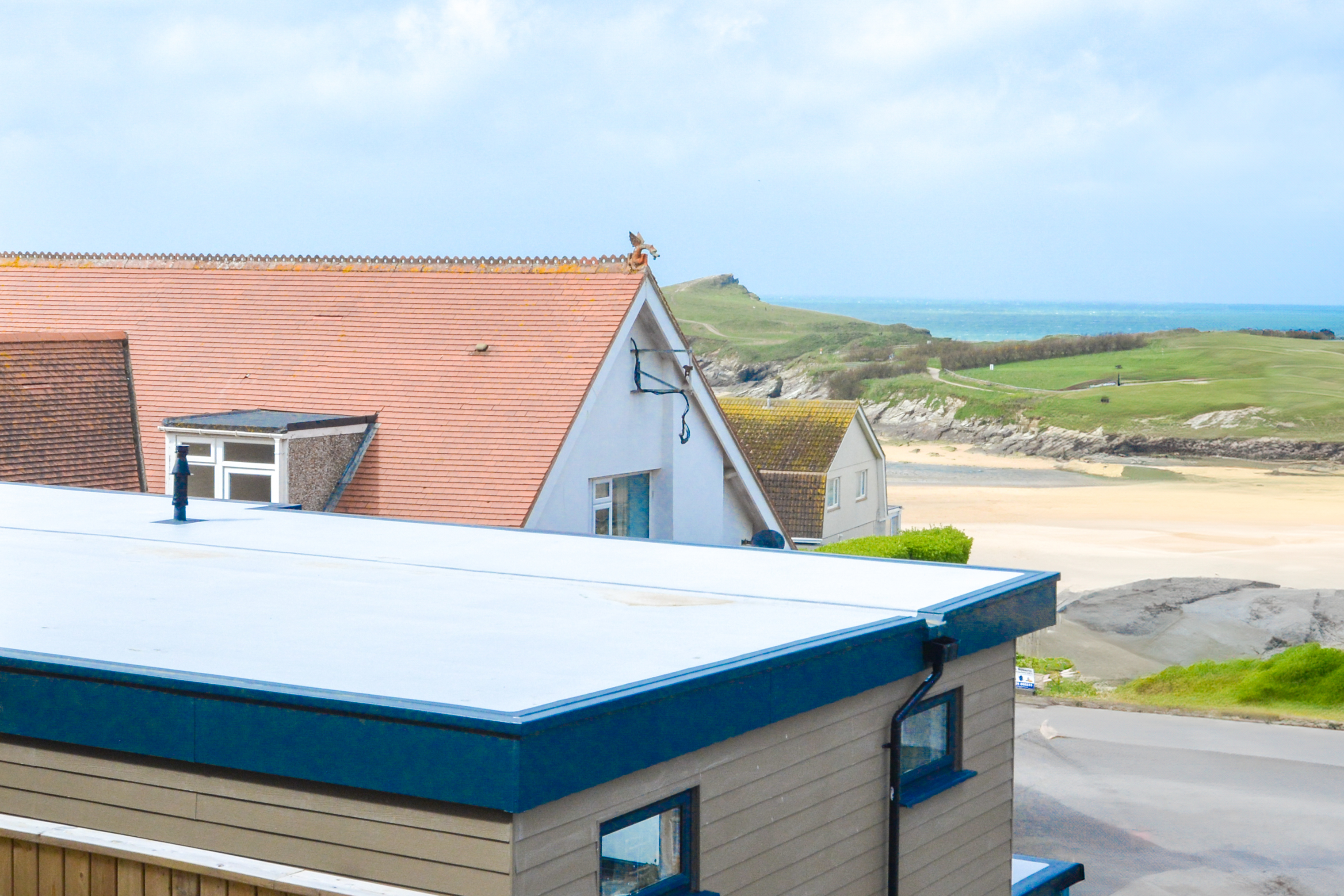 Coastal views from The Newquay Apartment near Porth Beach, Newquay